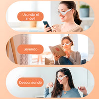 GlowSight – Gafas LED, Reductor de Bolsas y Líneas Finas